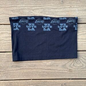 Los Angeles Vintage Reworked black tube top one size